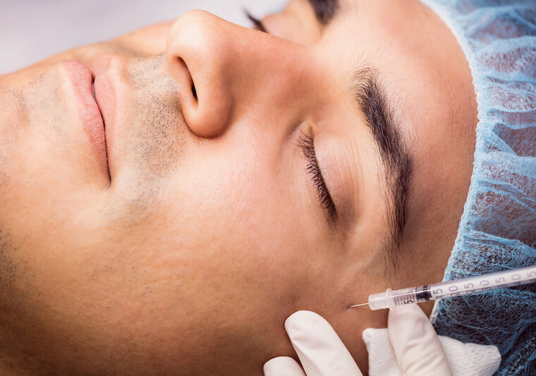 man so får muskelavslappnande injektion